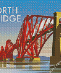 United Kingdom Forth Bridge Poster Diamond Painting