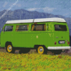 VW Van Green Color Diamond Painting