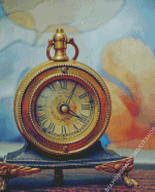 Vintage Clock Diamond Painting