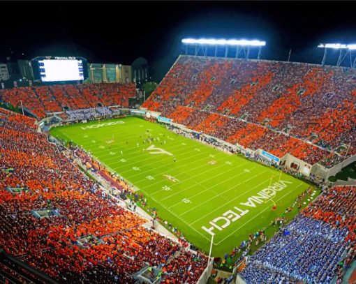 Virginia Tech Stadium Diamond Painting