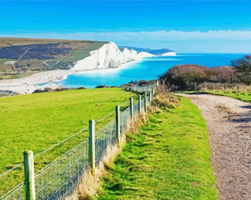 White Cliffs Of Dover National Park Diamond Painting