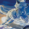 White Wolf Animal Diamond Painting