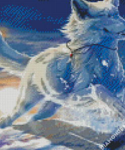 White Wolf Animal Diamond Painting