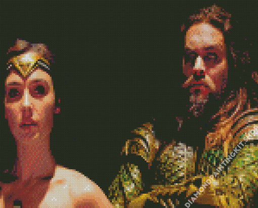 Wonder Woman And Aquaman Diamond Painting