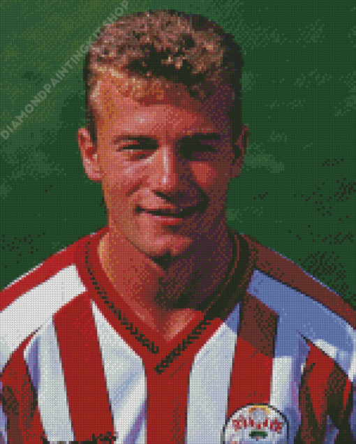 Young Alan Shearer Player Diamond Painting