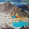 Abstract Tongariro National Park Diamond Painting