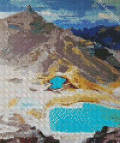 Abstract Tongariro National Park Diamond Painting