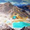 Abstract Tongariro National Park Diamond Painting