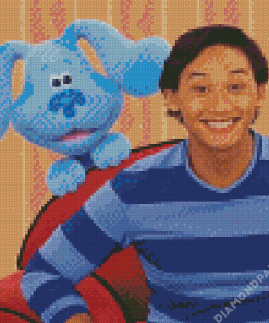 Aesthetic Blue Clues Diamond Painting