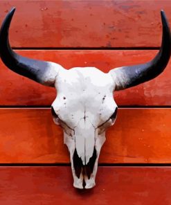 Aesthetic Bull Skull Diamond Painting