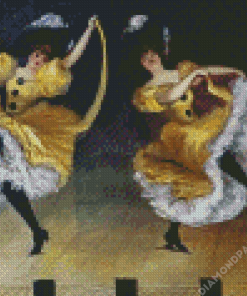 Aesthetic Can Can Dancers Diamond Painting