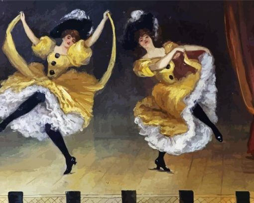 Aesthetic Can Can Dancers Diamond Painting