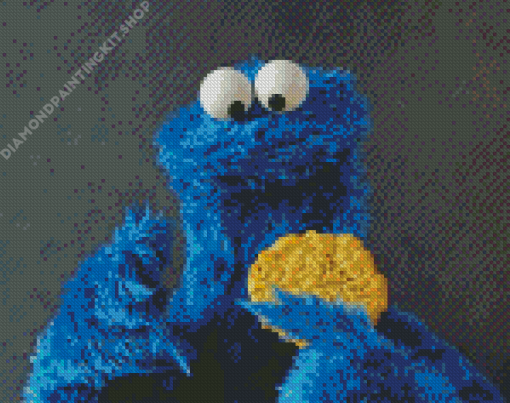 Aesthetic Cookie Monster Diamond Painting