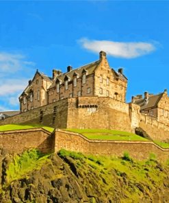 Aesthetic Edinburgh Castle Diamond Painting