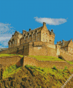 Aesthetic Edinburgh Castle Diamond Painting