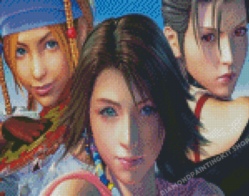 Aesthetic Final Fantasy Characters Diamond Paintings