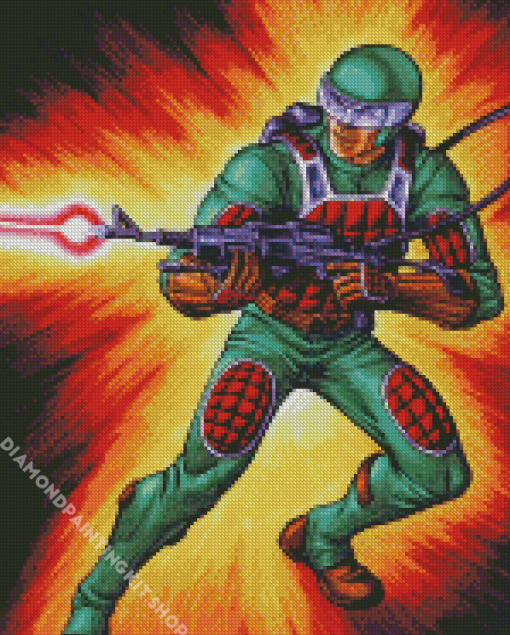 Aesthetic Gi Joe Diamond Painting