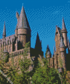 Aesthetic Harry Potter Castle Building Diamond Painting