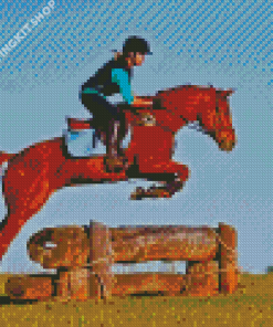 Aesthetic Horse Jump Diamond Painting