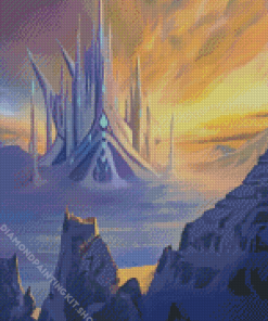 Aesthetic Ice Castle Diamond Painting