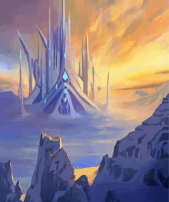 Aesthetic Ice Castle Diamond Painting