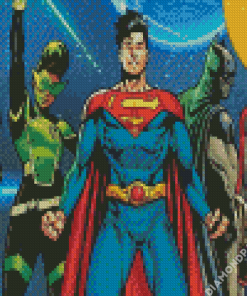 Aesthetic Justice League Diamond Painting