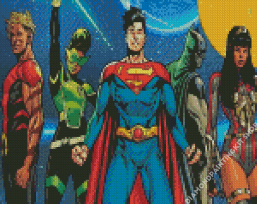 Aesthetic Justice League Diamond Painting