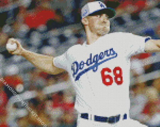 Aesthetic Los Angeles Dodgers Player Diamond Painting