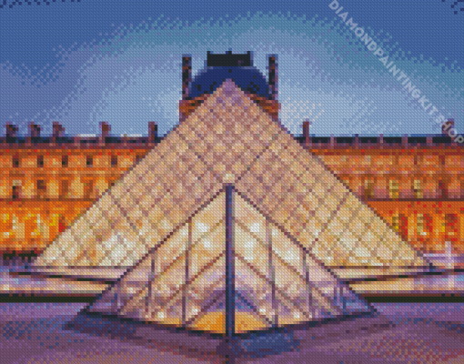 Aesthetic Louvre Museum Art Diamond Painting