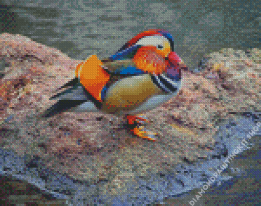 Aesthetic Mandarin Duck Diamond Painting