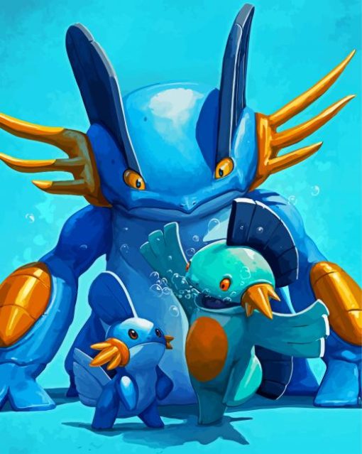 Aesthetic Mudkip Diamond Painting