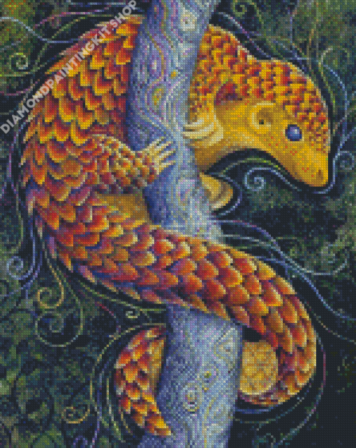 Aesthetic Pangolin Diamond Painting