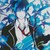 Aesthetic Rin Okumura Blue Exorcist Diamond Painting