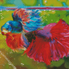 Aesthetic Siamese Fighting Fish Diamond Painting