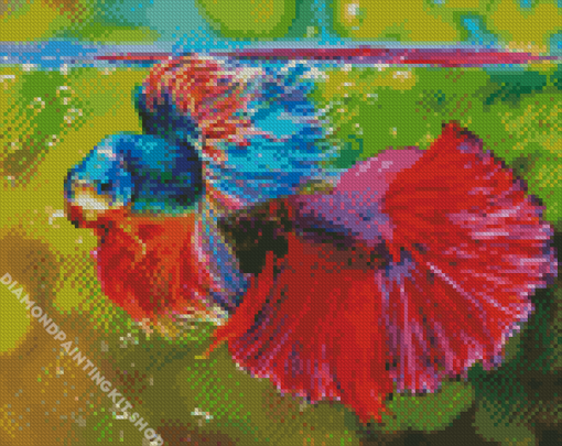 Aesthetic Siamese Fighting Fish Diamond Painting