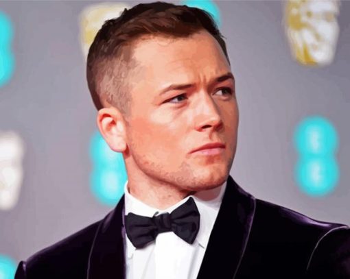 Aesthetic Taron Egerton Diamond Painting