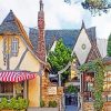 Aesthetic Carmel California Cottages Diamond Painting