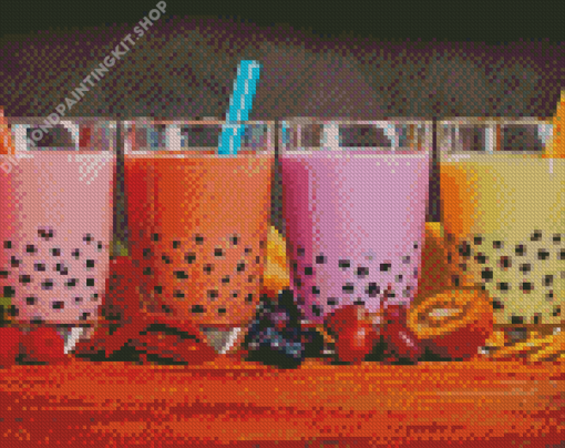 Aesthetic Bubble Tea Diamond Painting