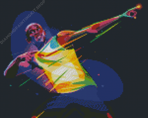 Aesthetic Usain Bolt Art Diamond Painting