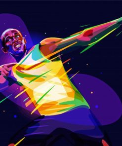 Aesthetic Usain Bolt Art Diamond Painting