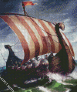 Aesthetic Viking Vessel Diamond Painting