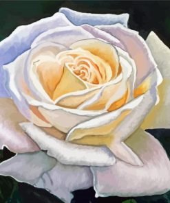 Aesthetic White Rose Art Diamond Painting