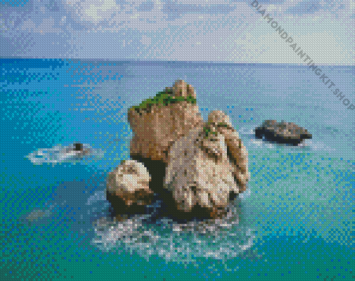 Aphrodites Rock Seascape Diamond Painting