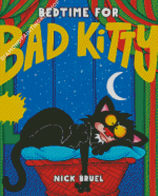 Bad Kitty Poster Diamond Painting