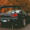 Black Nissan Skyline R34 Diamond Painting