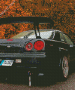 Black Nissan Skyline R34 Diamond Painting