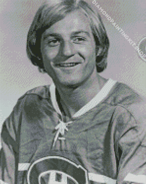 Black And White Guy Lafleur Diamond Painting