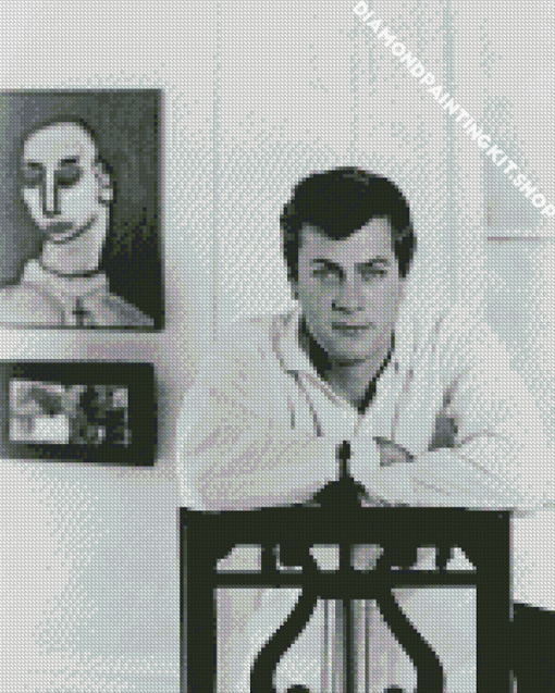 Black And White Tony Curtis Diamond Painting