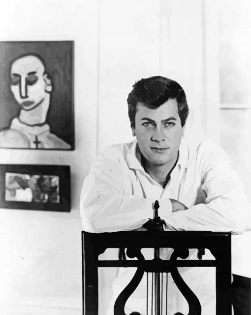 Black And White Tony Curtis Diamond Painting