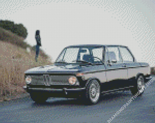 Black Vintage BMW E10 Diamond Painting